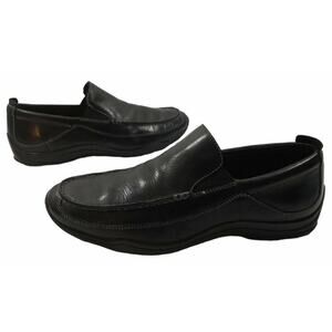 Cole Haan Driving Shoes Black Leather Moccasin Slip On Casual Loaf